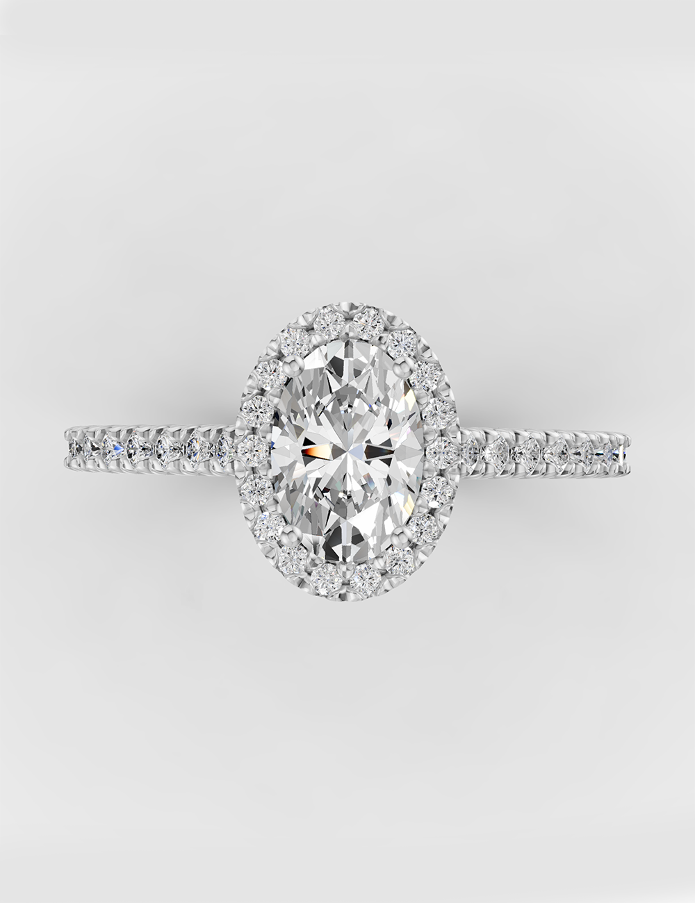 Gleaming Diamond Ring 72 cent FG-VVS, Rose Gold, large, image 2