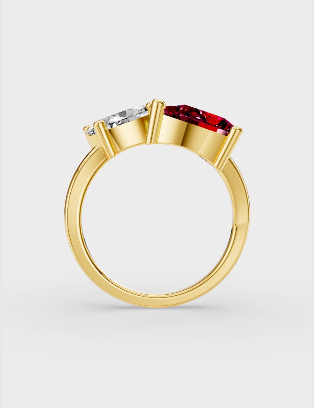 Love's Desire Diamond Ring 77 cent FG-VVS, Yellow Gold, large, image 4