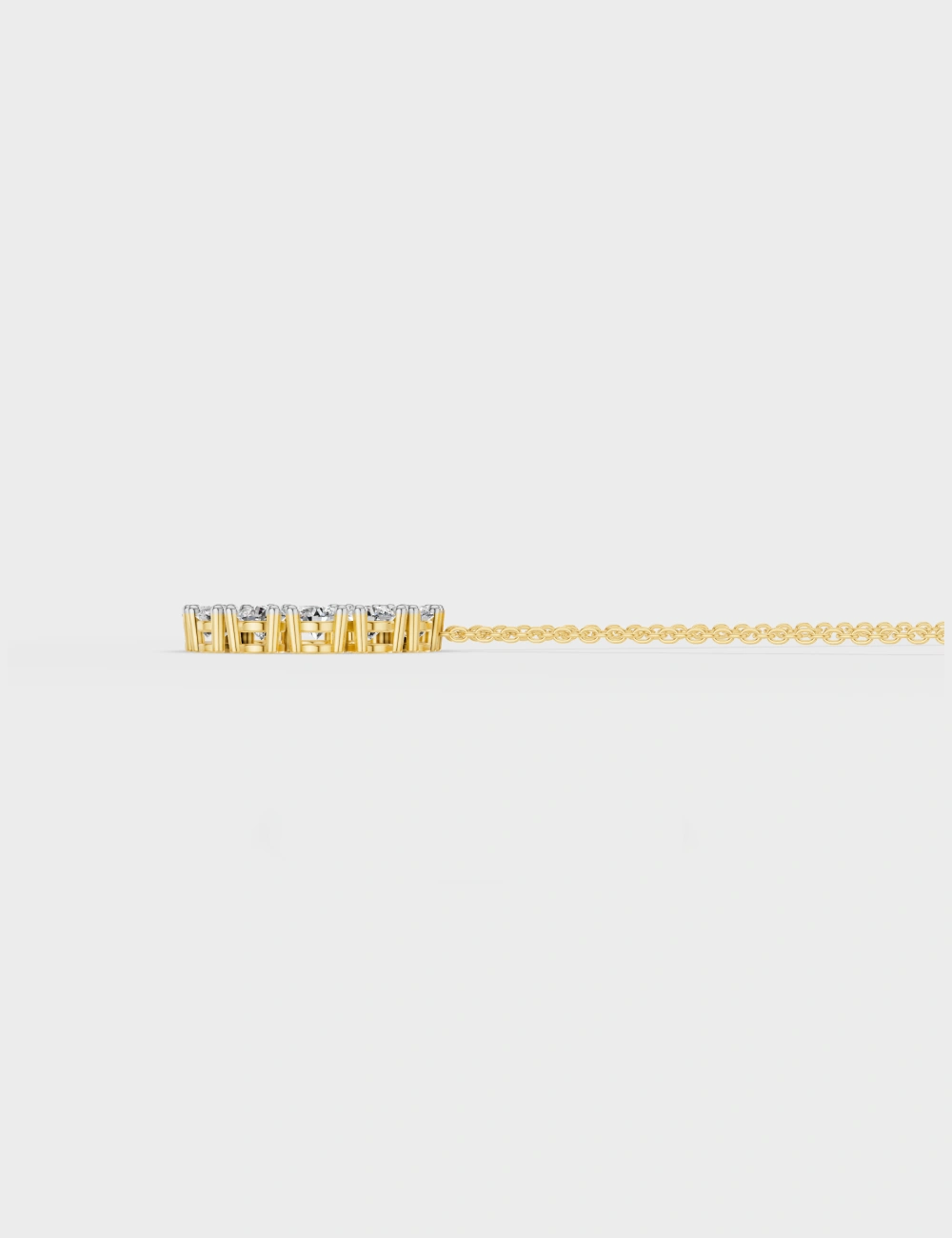 Eclipse Circle Diamond Pendant 1.9 carat FG-VVS, Yellow Gold, large, image 3
