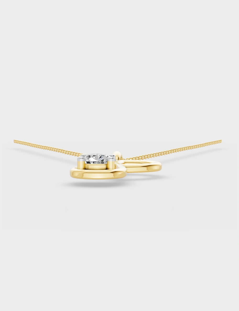 Persona P Diamond Pendant 21 cent FG-VVS, Yellow Gold, large, image 4