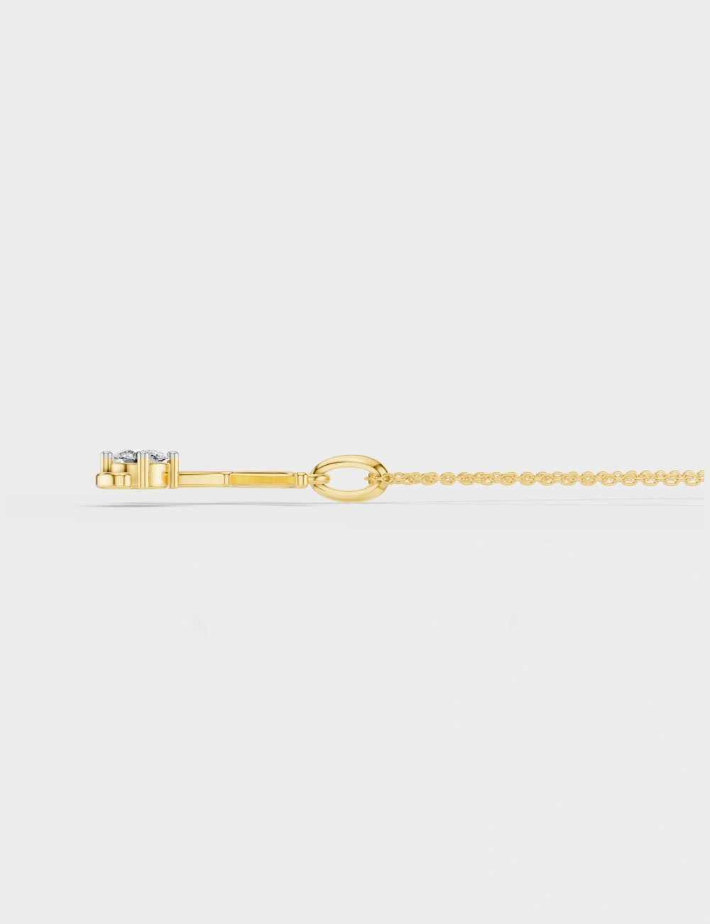 Keepsake K Diamond Pendant 20 cent FG-VVS, Yellow Gold, large, image 3