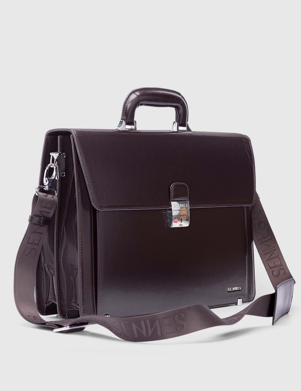 Eterno Laptop Bag, Brown, large, image 2