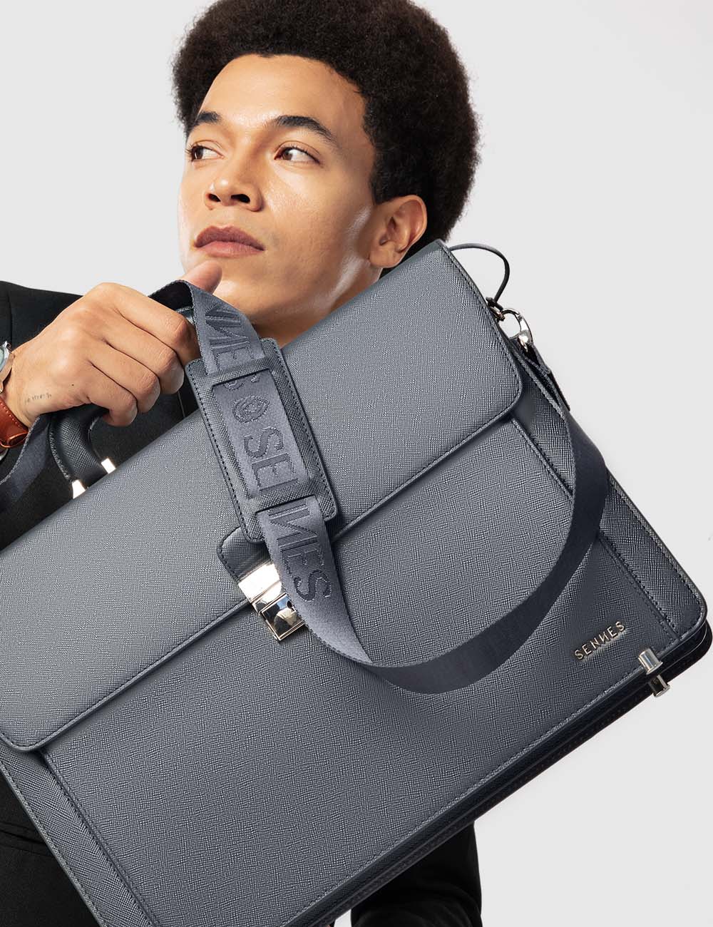 Eterno Laptop Bag, Navy, large, image 5