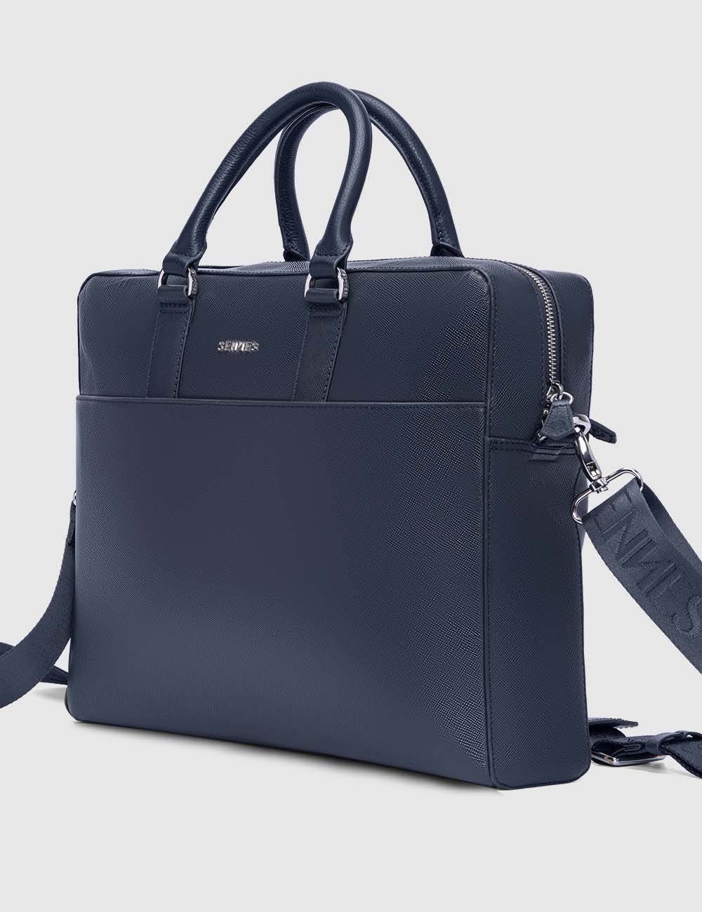 Magnifico Laptop Bag, Navy, large, image 2