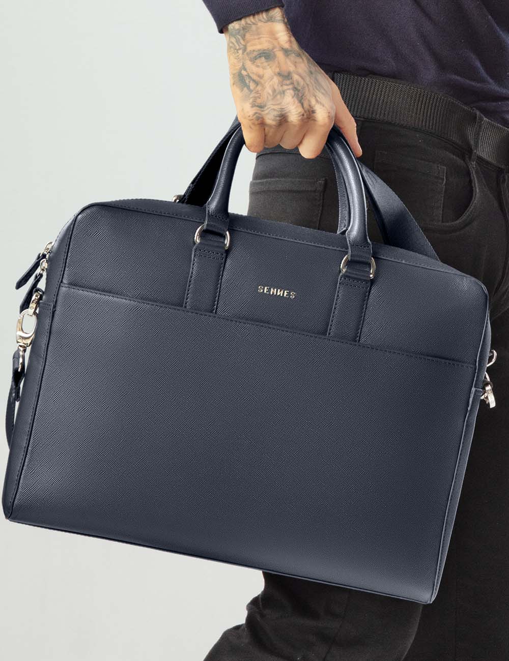 Magnifico Laptop Bag, Navy, large, image 7