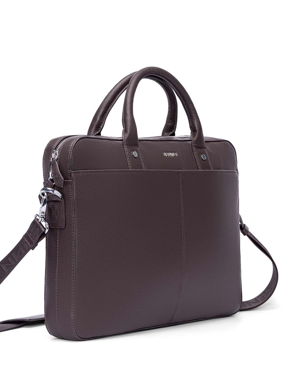 Signorile Laptop Bag, Brown, large, image 7