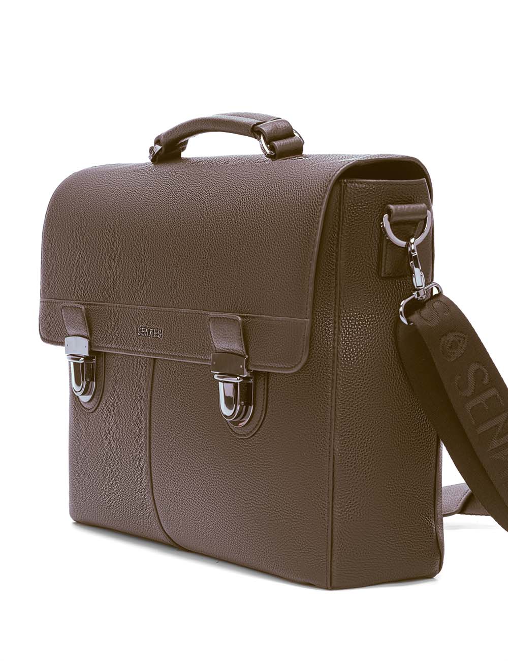 Maschile Laptop Bag, Brown, large, image 4