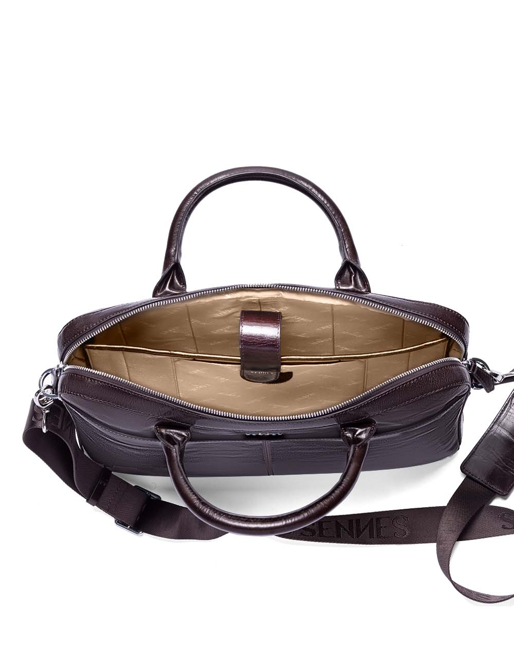Signorile Laptop Bag, Brooklyn Brown, large, image 11