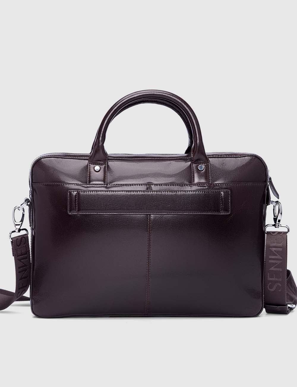 Signorile Laptop Bag, Brooklyn Brown, large, image 7