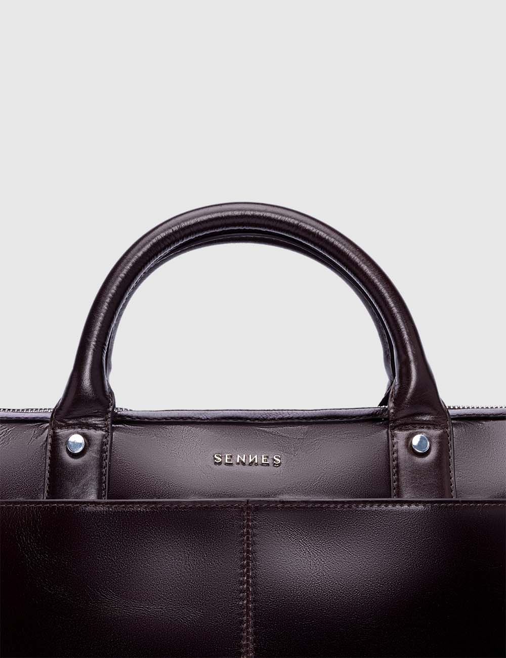 Signorile Laptop Bag, Brooklyn Brown, large, image 9