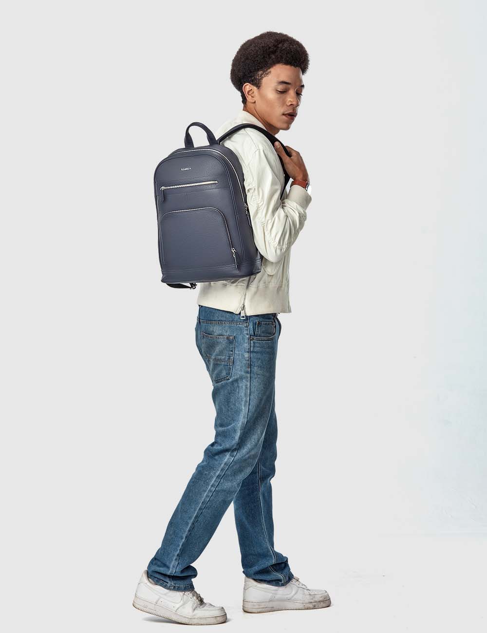 Vigoroso Backpack, Navy, large, image 3