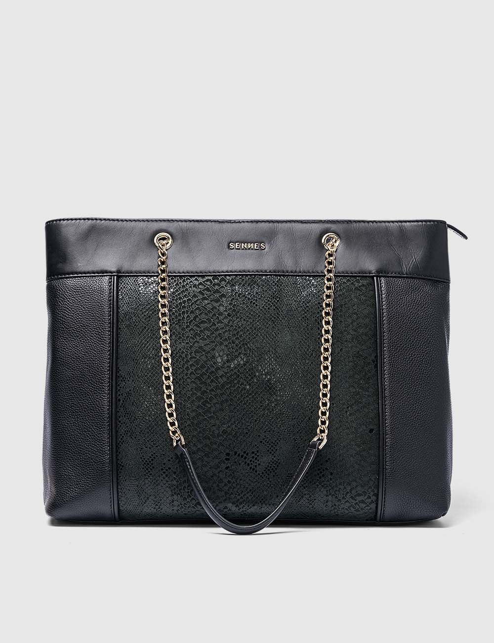 Grazioso Tote Bag, Etrograiny Black, large, image 1