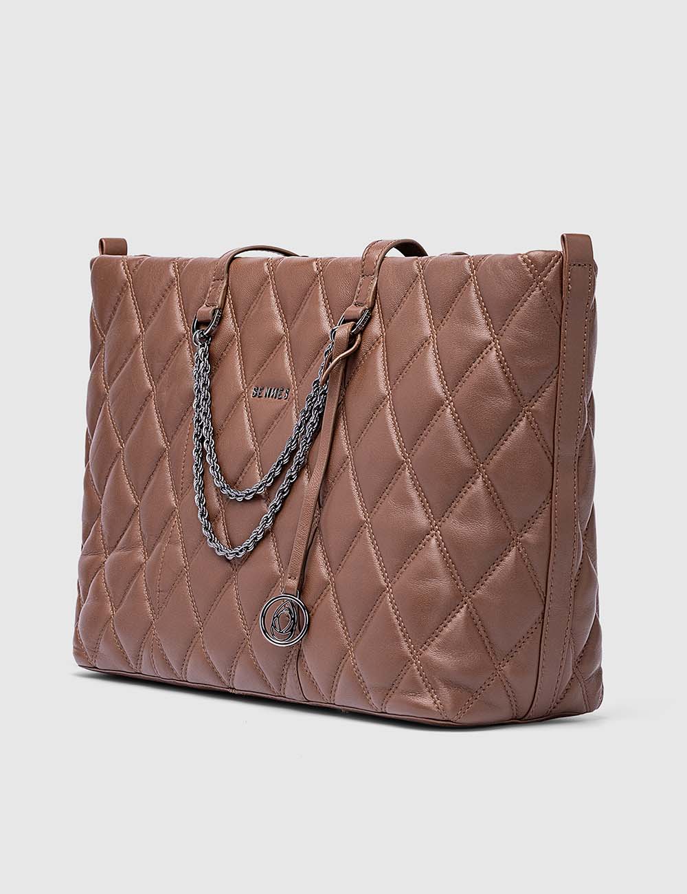 Grazia Tote Bag, Cognac, large, image 2