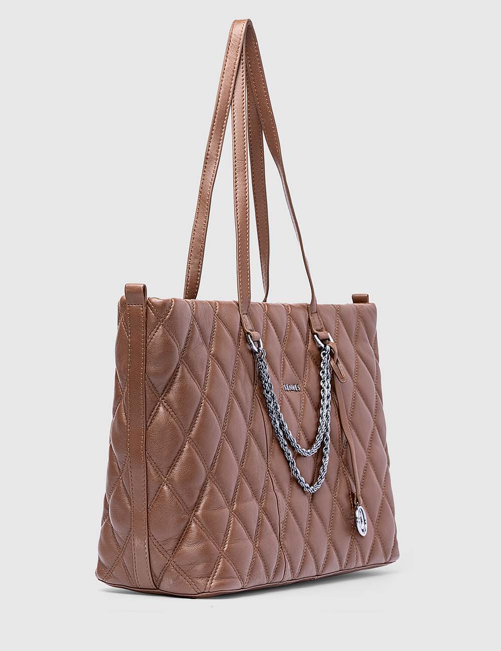 Grazia Tote Bag, Cognac, large, image 6