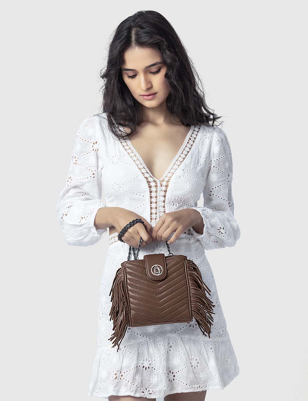 Diva Crossbody Bag, Cognac, large, image 4