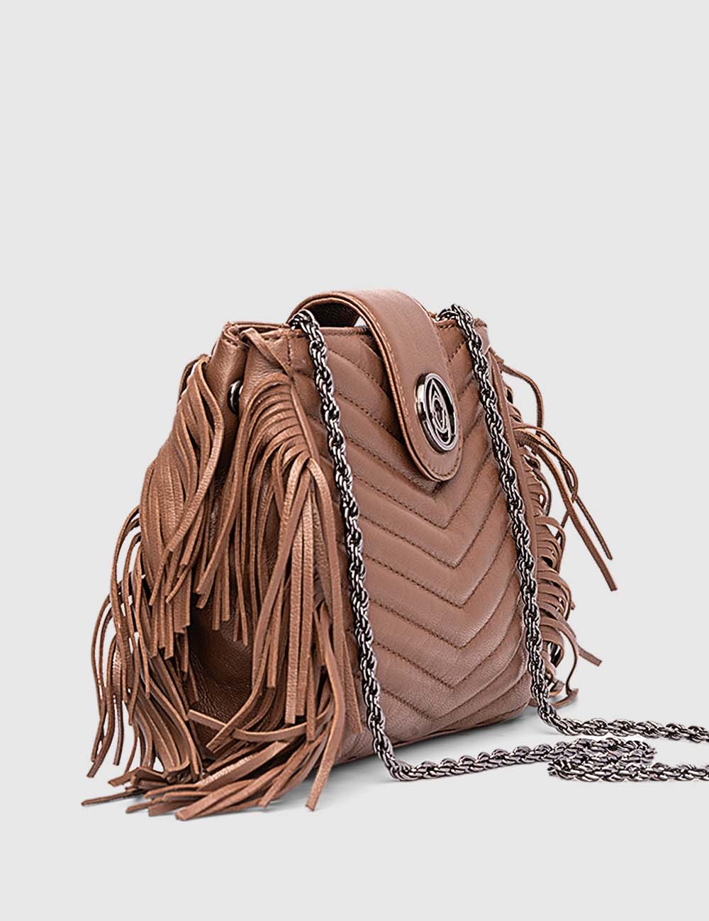 Diva Crossbody Bag, Cognac, large, image 2