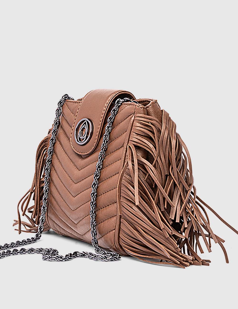 Diva Crossbody Bag, Cognac, large, image 5