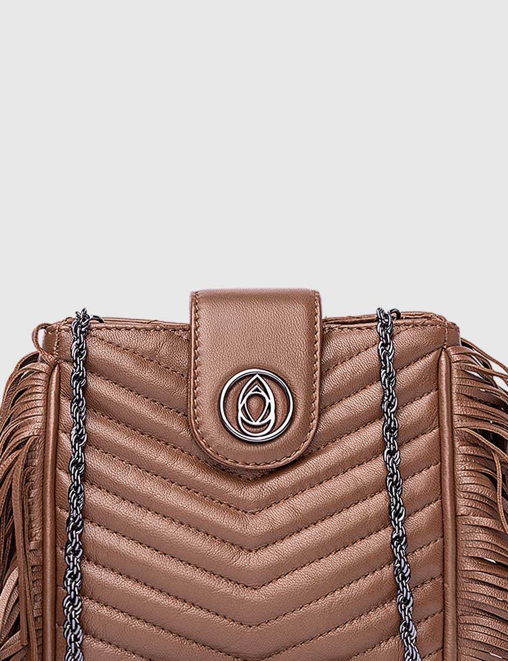 Diva Crossbody Bag, Cognac, large, image 6