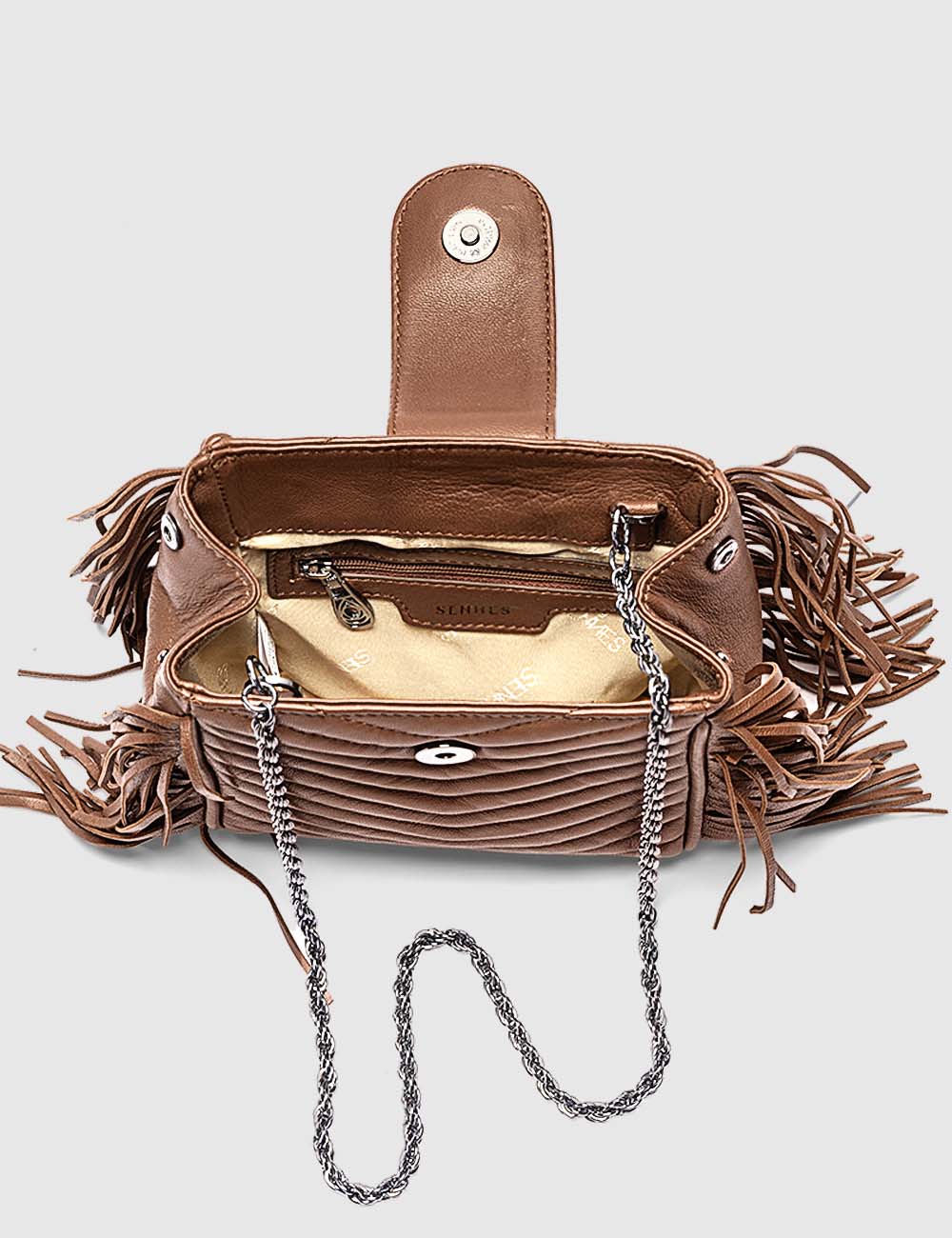 Diva Crossbody Bag, Cognac, large, image 8