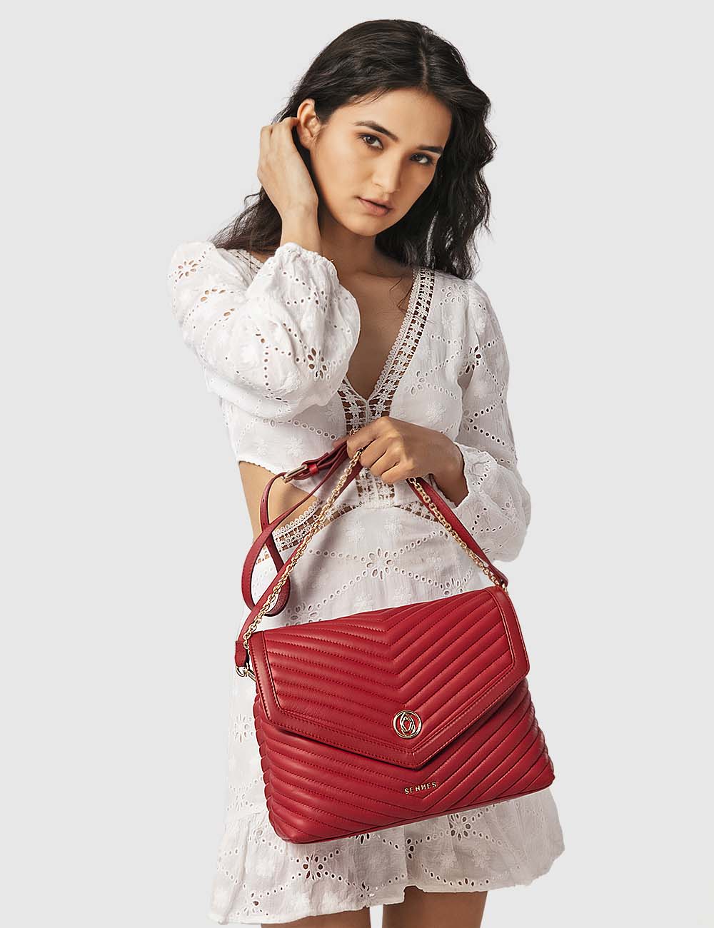 Dolce Sling Bag, Red, large, image 3