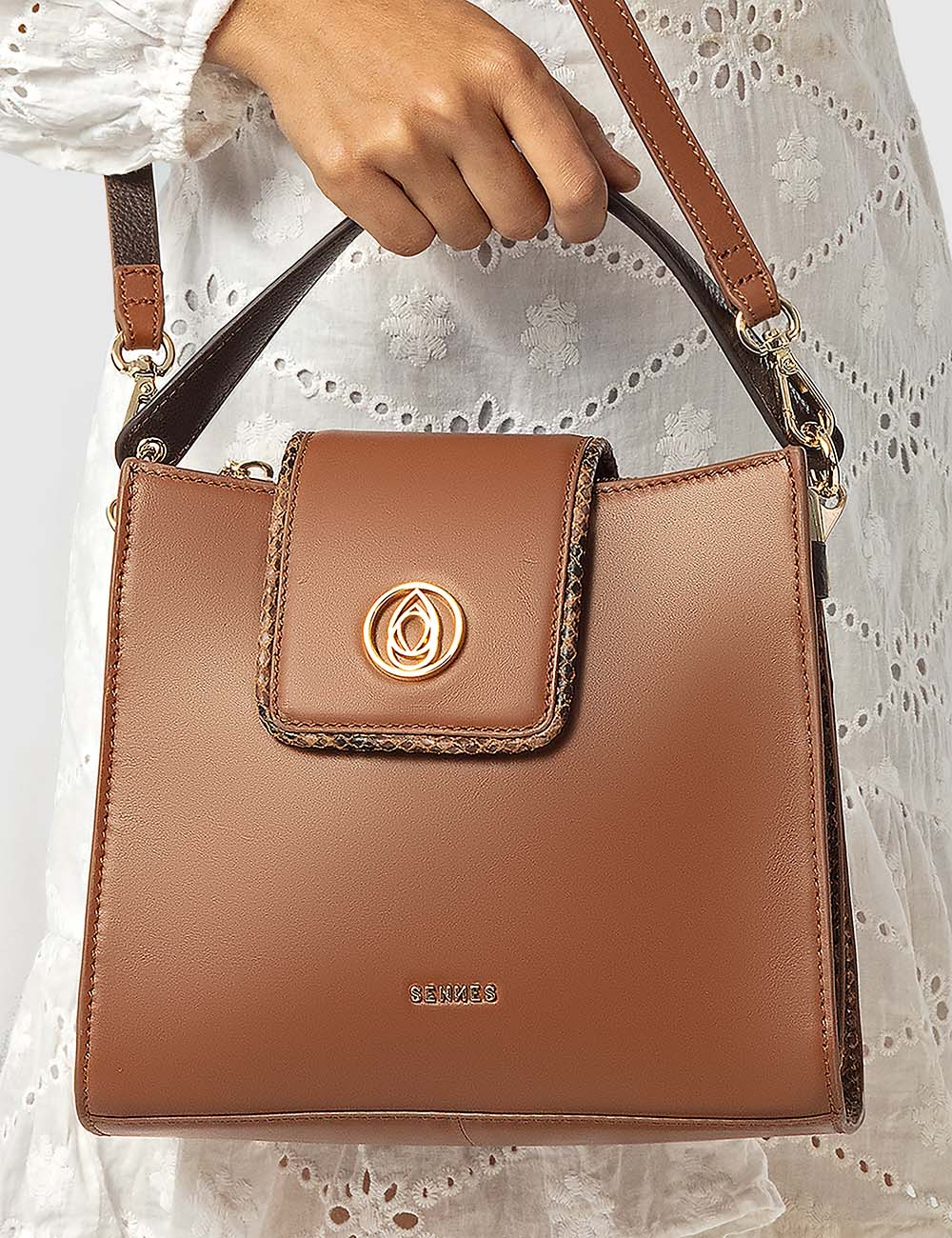 Charisma Handbag, Cognac, large, image 4