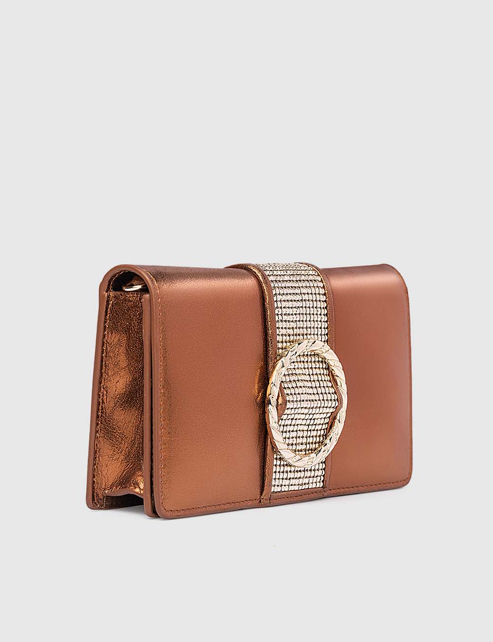 Rose Gold Myer Laptop Sleeve Unico Sling Bag In Metallic Copper