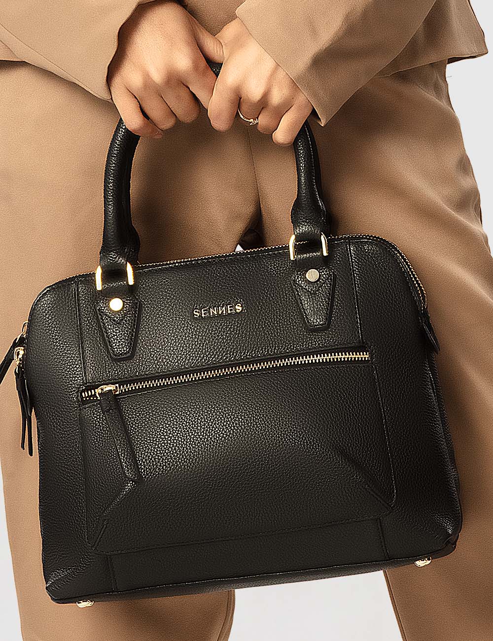 Opera Handbag, Etrograiny Black, large, image 5