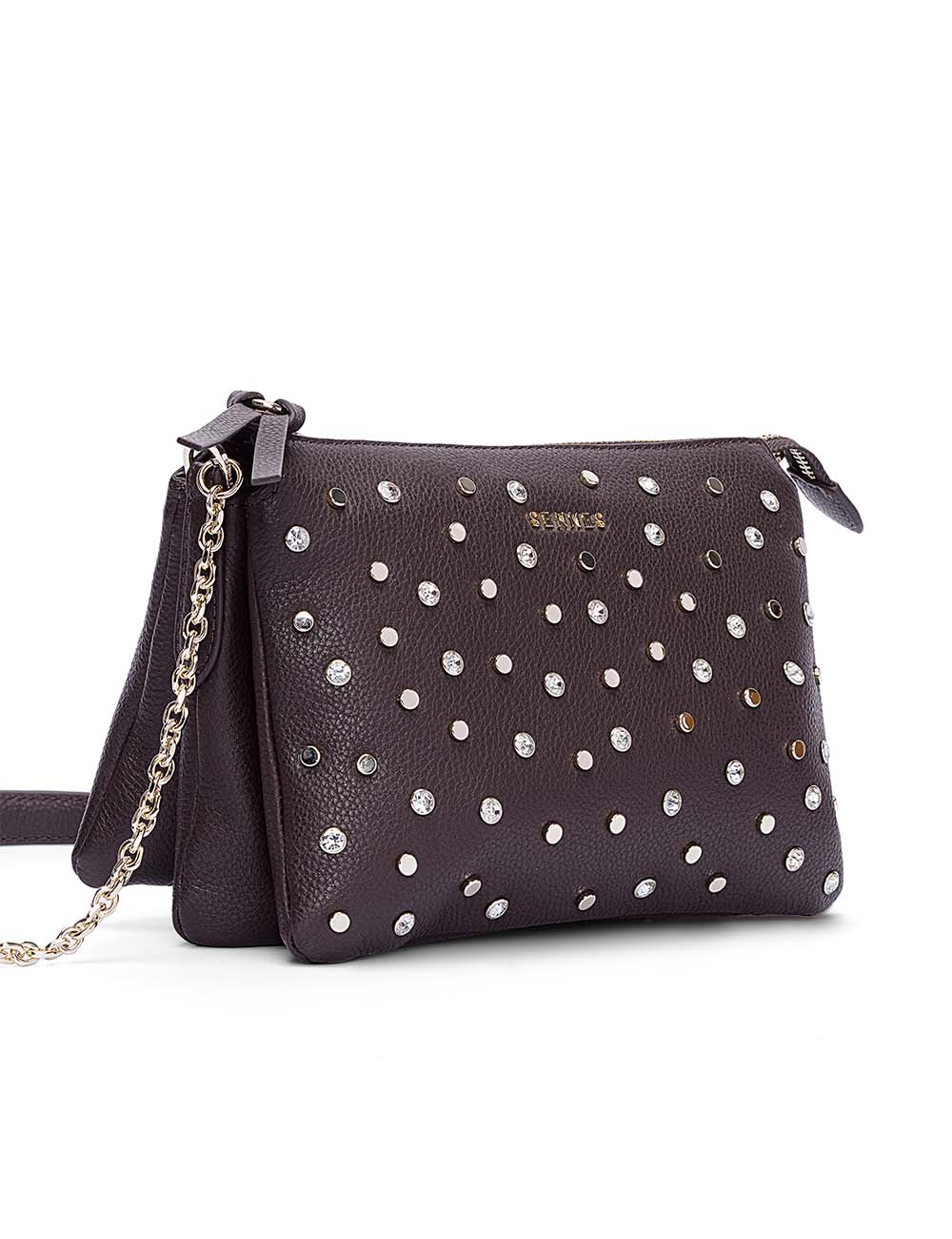 Confetti Crossbody Bag, Dark Brown, large, image 6