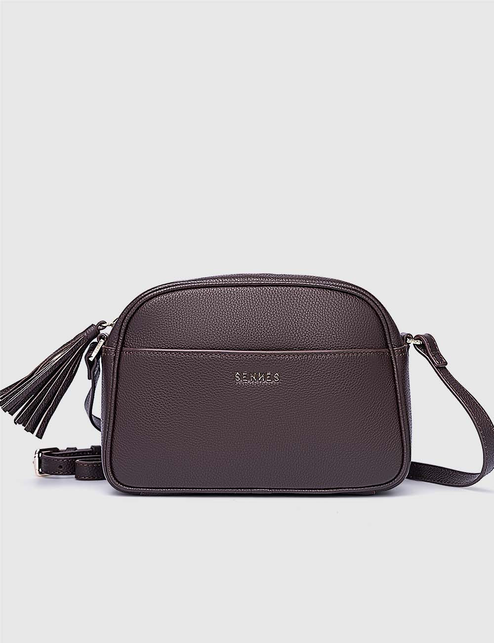 Fortuna Crossbody Bag, Dark Brown, large, image 1