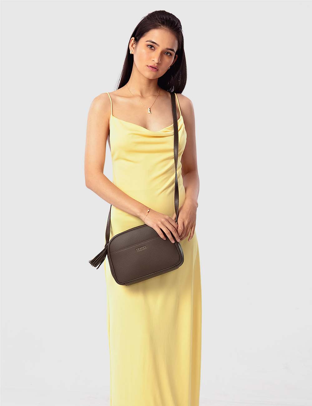 Fortuna Crossbody Bag, Dark Brown, large, image 3