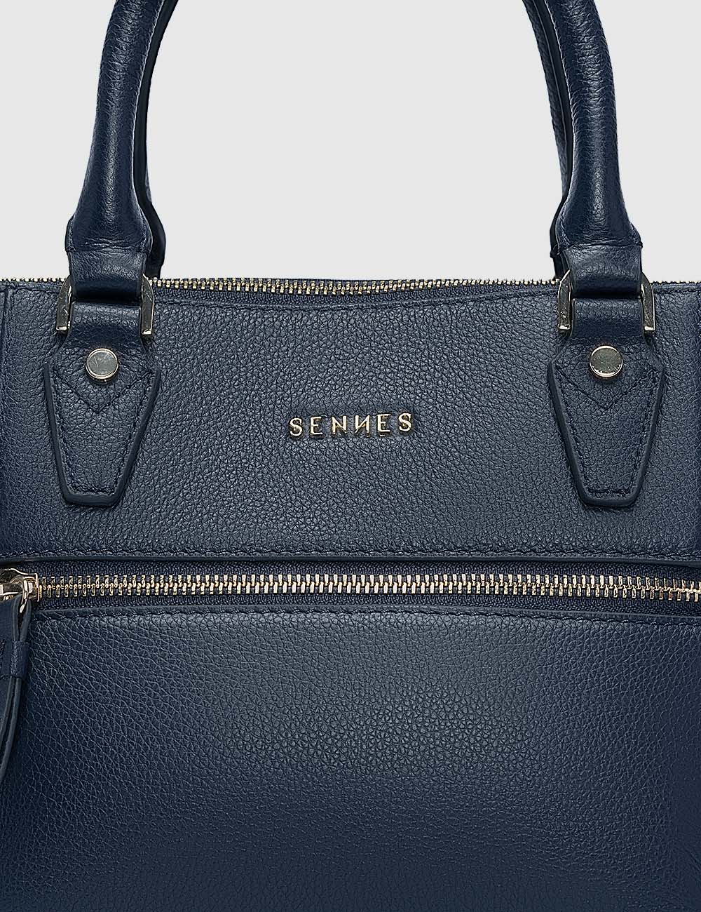 Opera Handbag, Navy, large, image 7