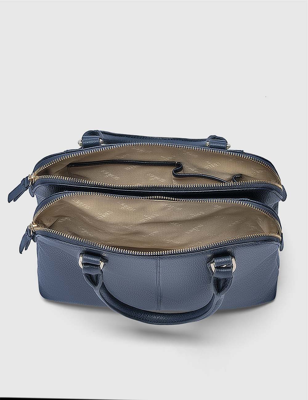 Opera Handbag, Navy, large, image 9