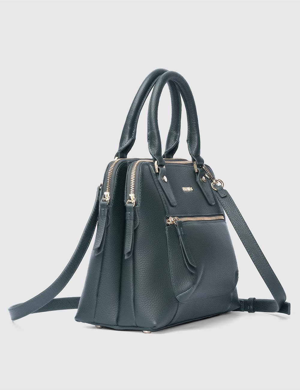 Opera Handbag, Green, large, image 4