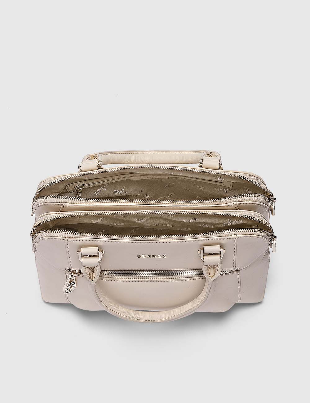 Opera Handbag, Ivory, large, image 8
