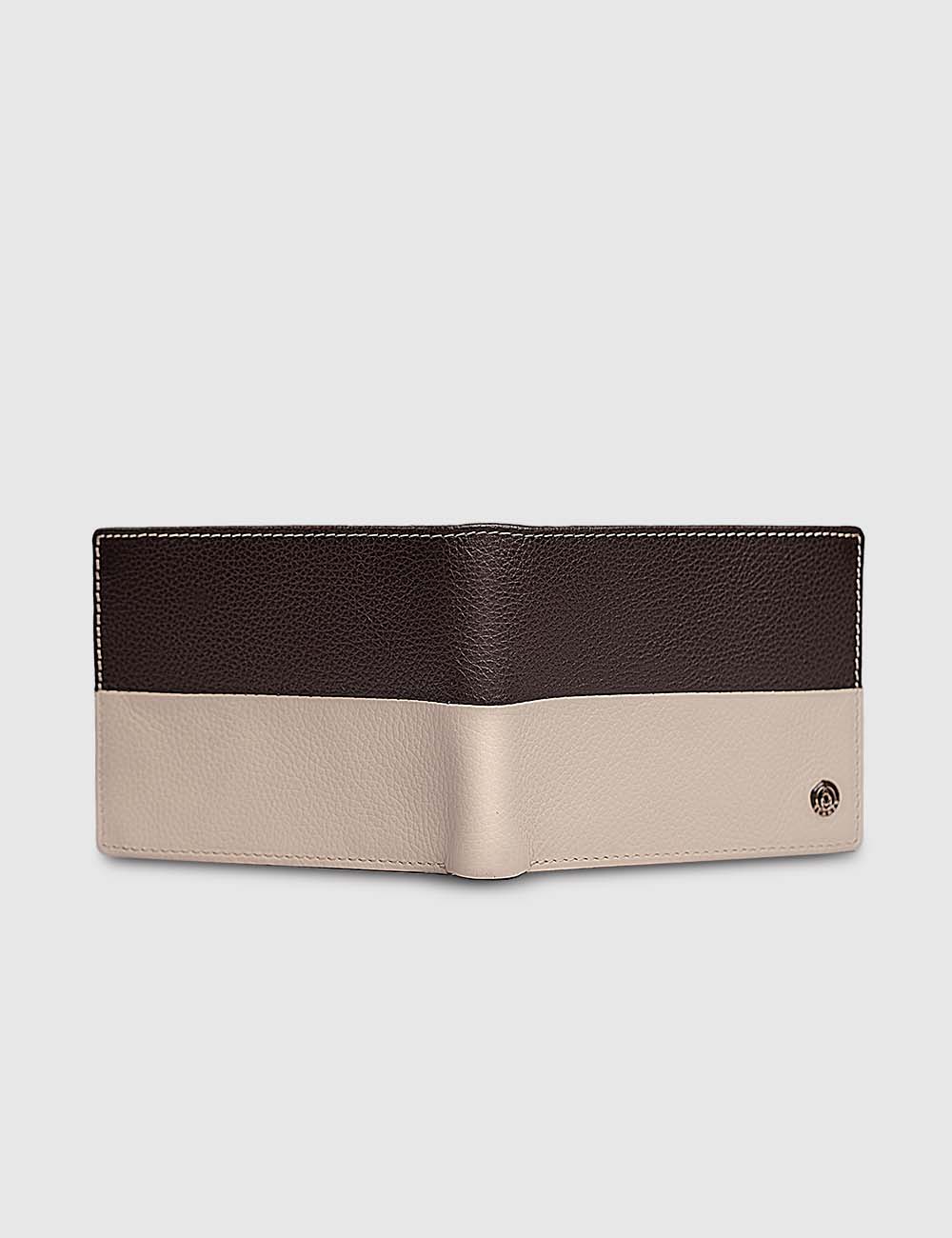 Men's Wallet, Dark Brown & Ivory, large, image 2
