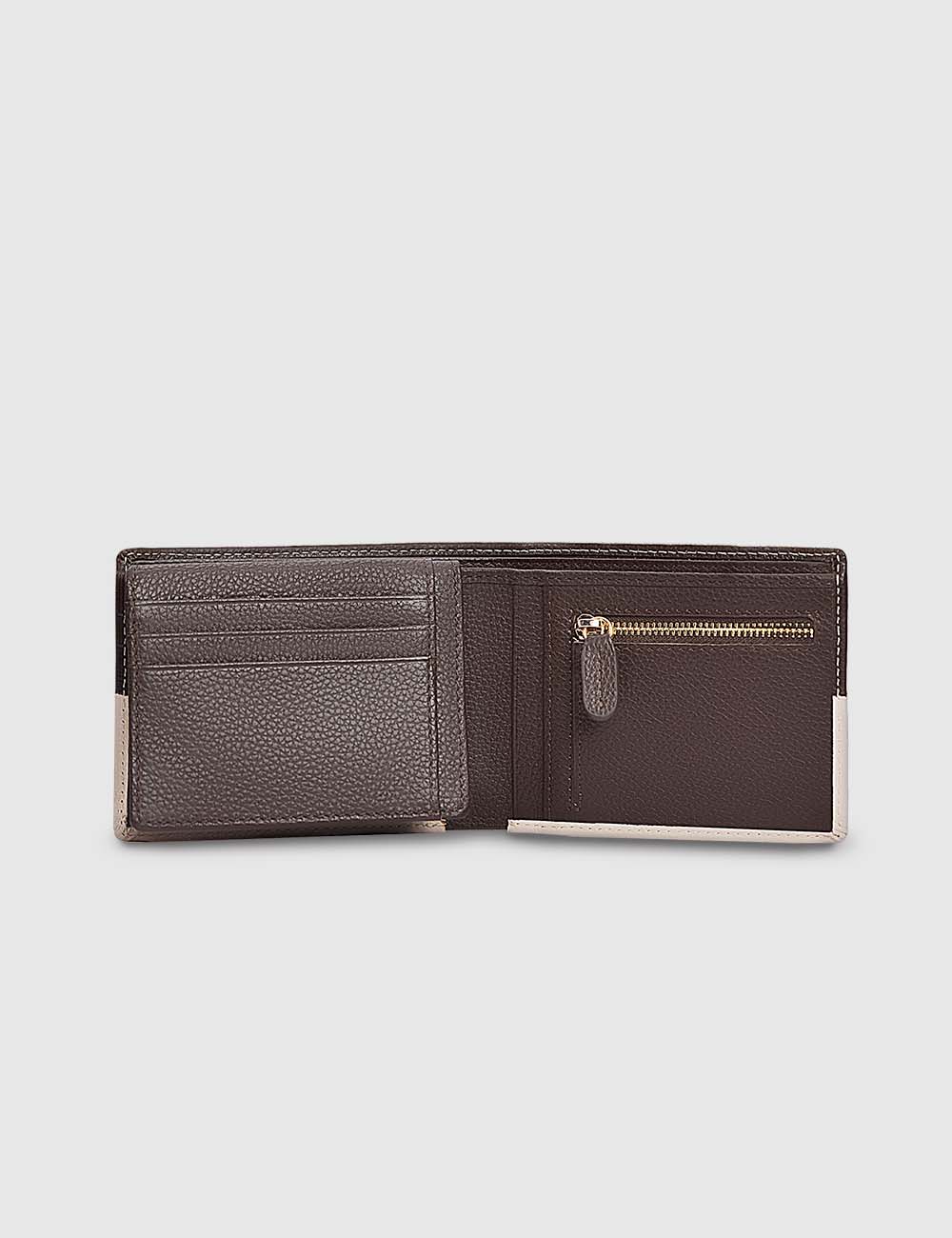 Men's Wallet, Dark Brown & Ivory, large, image 3