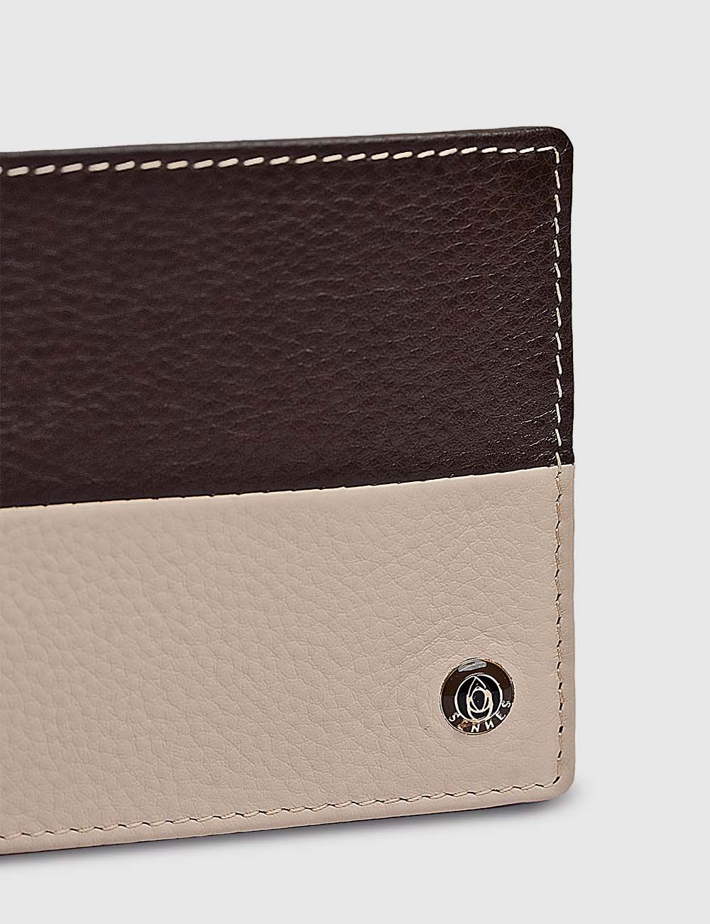 Men's Wallet, Dark Brown & Ivory, large, image 4